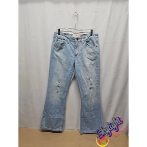 Levi's Vintage Womens 11S Blue 519 Low Flare Leg Y2K Denim Pants Juniors 33 x 31